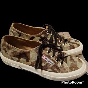 SUPERGA × TBS Ponyhair Camo Wmns Sneaker (Size 6)